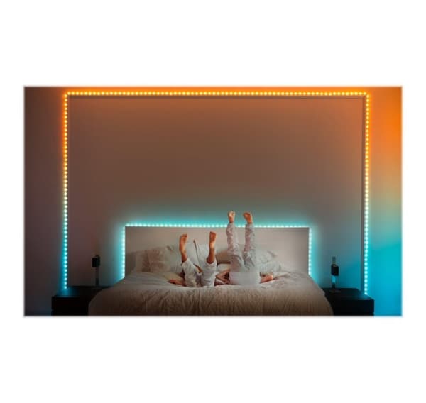 Twinkly, Dots Smart LED-valot 60 RGB (monivärinen), USB-virtalähde, 3m, läpinäkyvä