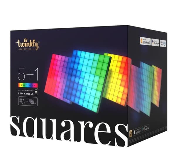 Twinkly, Squares Smart LED Panels Starter Kit (6 paneler)