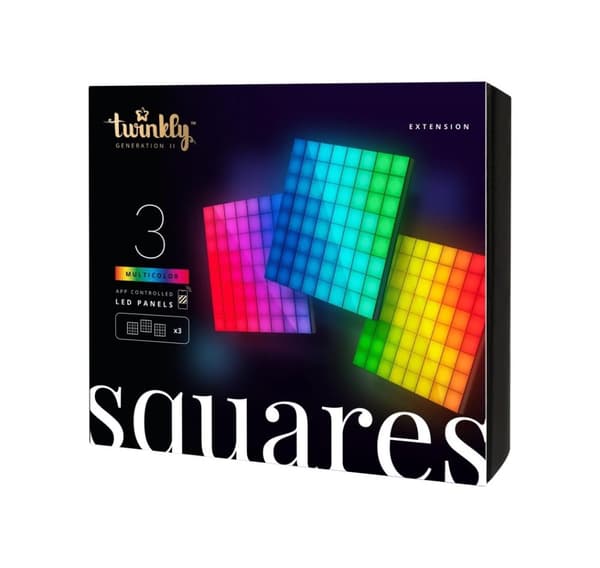 Twinkly, Squares Smart LED Panels udvidelsespakke (3 paneler)