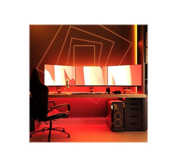Twinkly, Dots Smart LED-lys 60 RGB (flerfarvet), USB-drevet, 3m, sort
