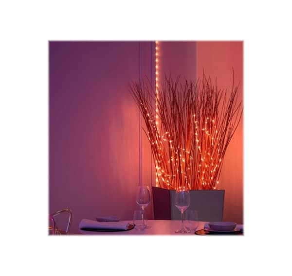 Twinkly, Dots Smart LED-lys 60 RGB (flerfarvet), USB-drevet, 3m, sort