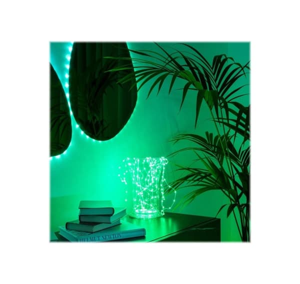Twinkly, Dots Smart LED-lys 60 RGB (flerfarvet), USB-drevet, 3m, sort
