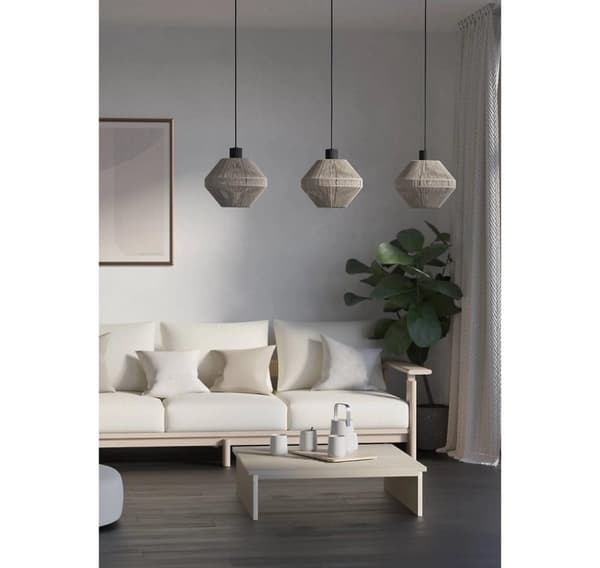 EGLO, Midsumer Timeless Fabric Three Light Pendel