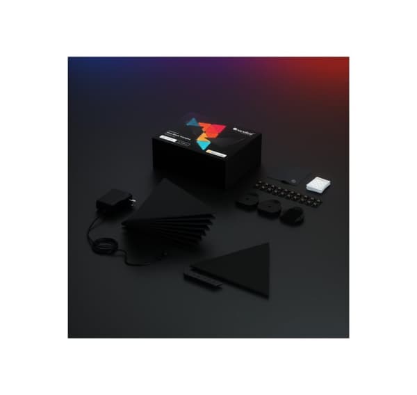 Nanoleaf, Shapes Black Triangles Starter Kit (9 paneler)
