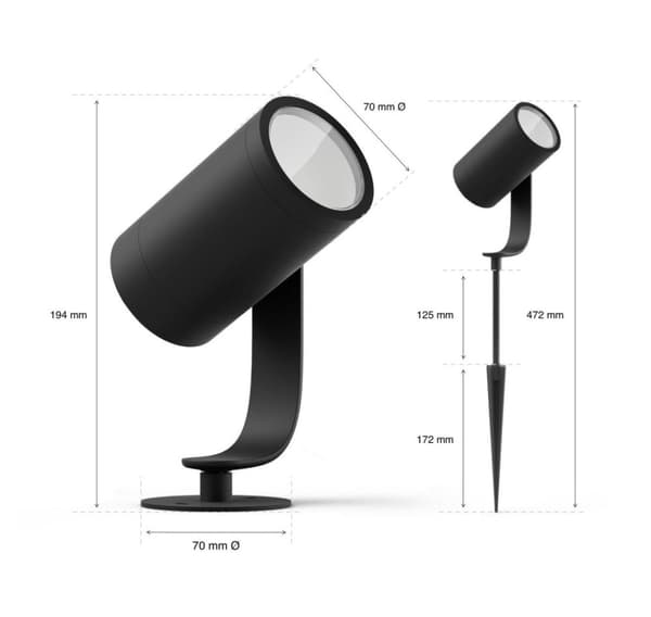 Philips Hue, WCA Lily Outdoor Spot Light Extension 24V