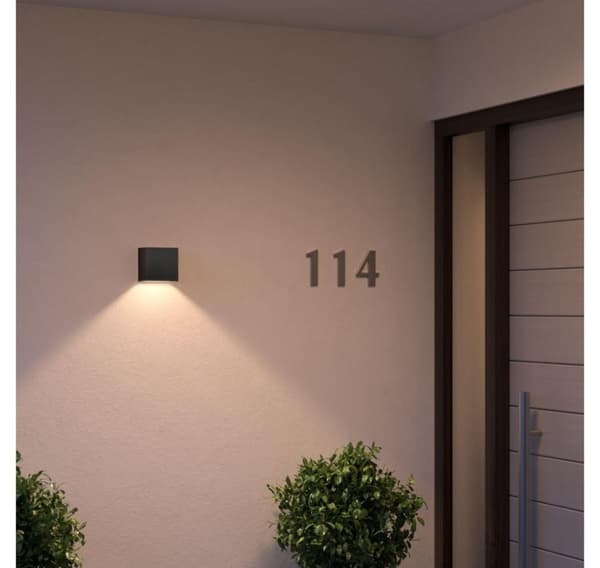 Philips Hue, WCA Resonate Outdoor Downward Wall Lantern, Sort