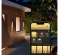 Miniatyrbillede 9 af 11: Philips Hue, WCA Resonate Outdoor Downward Wall Lantern, Sort
