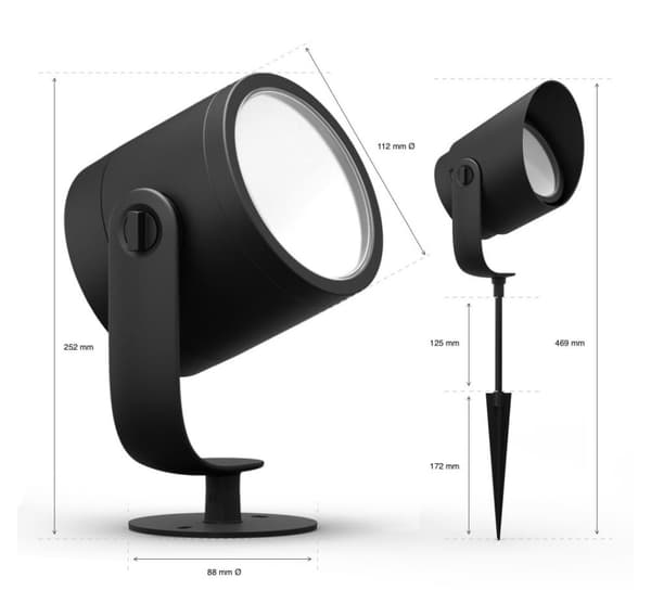 Philips Hue, WCA Lily XL utendørs spotlys 24V
