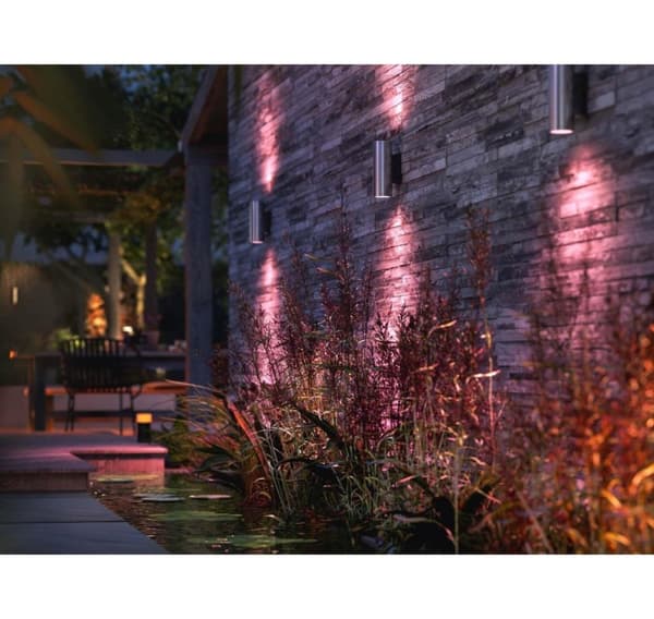 Philips Hue, WCA Appear Outdoor Wall Lantern, Inox