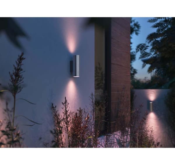 Philips Hue, WCA Appear Outdoor Wall Lantern, Inox