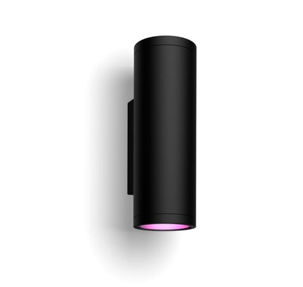 Philips Hue, WCA Appear Outdoor Wall Lantern, Black