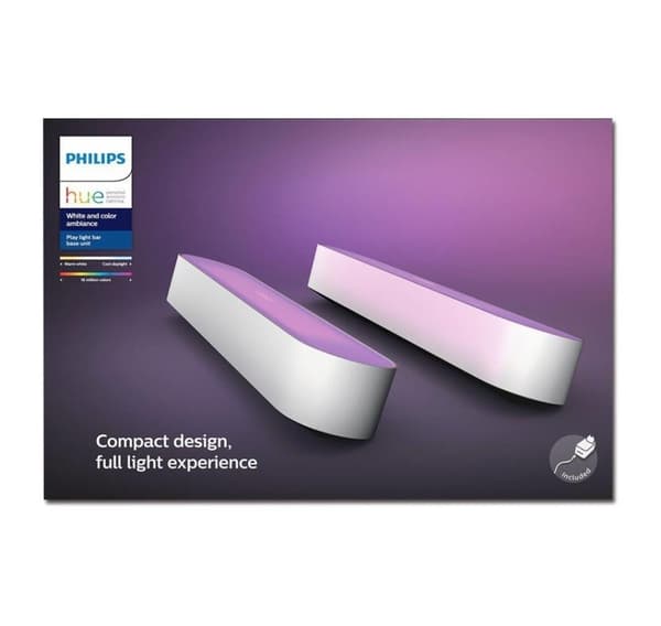 Philips Hue, Play WCA Lightbar Base, Twin pack, Vit