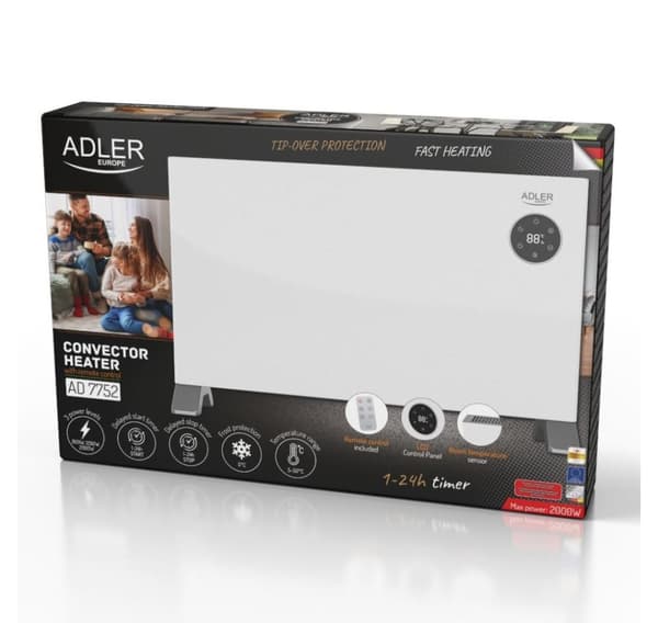 Adler, Konvektionsblæser LCD med fjernbetjening