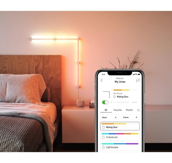 Nanoleaf, Lines Squared Starter Kit (4 paneler)