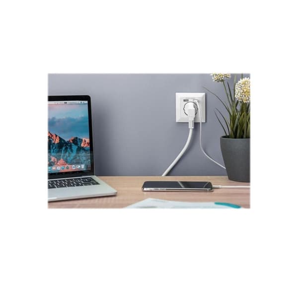 Digitus, Sikkerhetsuttak for innfelt montering med 2 USB-porter, DA-70613