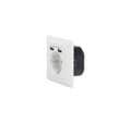 Miniatyrbilde 1 av 5: Digitus, Sikkerhetsuttak for innfelt montering med 2 USB-porter, DA-70613