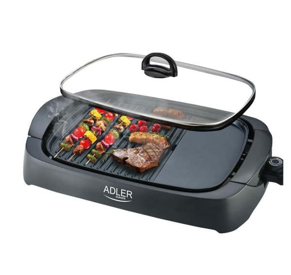 Adler, elektrisk grill, AD 6610 Sort