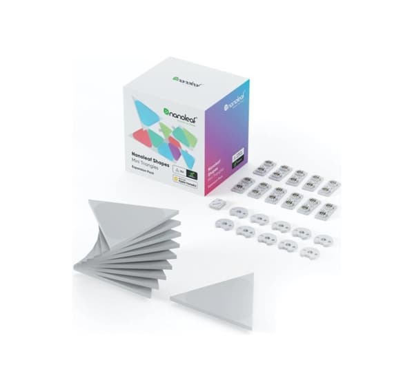 Nanoleaf, Shapes Black Mini Triangles Expansion Pack (10 paneler)