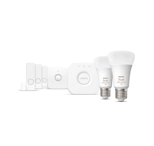 Philips Hue, Secure Sensor Set WCA E27, Bridge, Sensorer