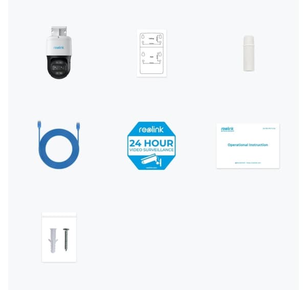 Reolink, 4K Dual-Lens Auto Tracking PoE-turvakamera Smart Detectionilla, TrackMix Series P760