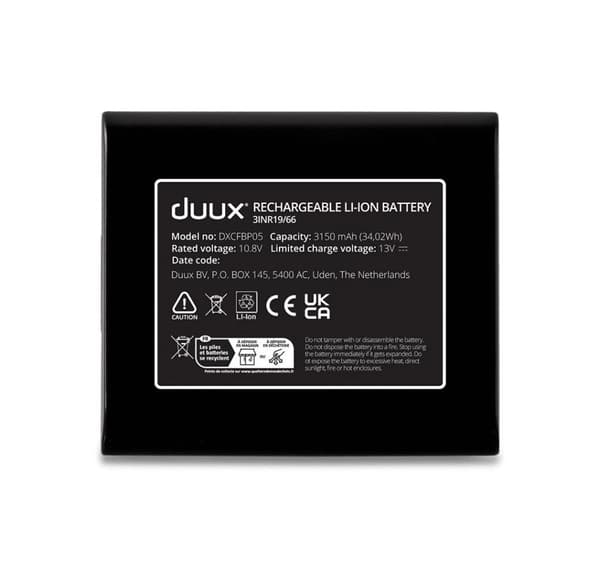 Duux, Dock + batteripakke 10,8 V til Duux Whisper Flex, DXCFBP05