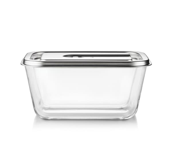 Caso, Vakuumbeholder i glas med plastlåg, VacuBoxx Inox XL