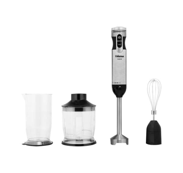 Tristar, Stavblendersæt, 1000 W, Antal hastigheder 1, Turbotilstand, Rustfrit Stål/Sort