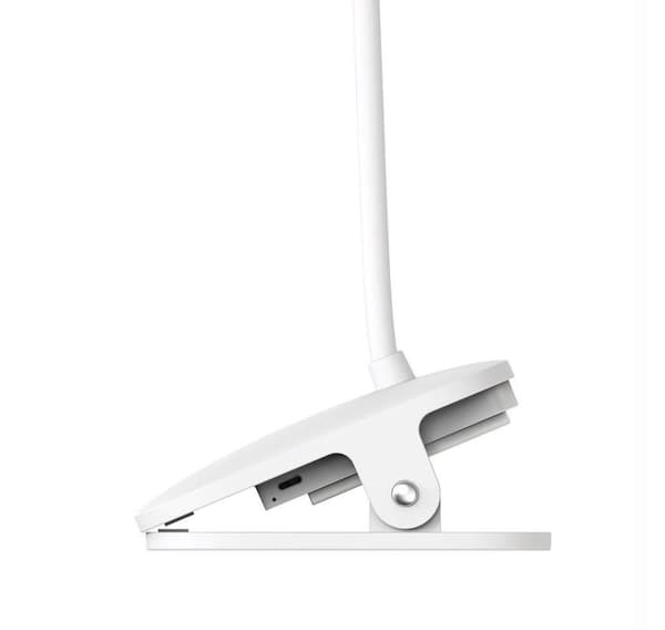ColorWay, LED-bordlampe fleksibel og klips 2 med innebygd batteri, CW-DL10FCB-W