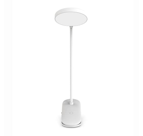 ColorWay, LED-bordlampe fleksibel og klips 2 med innebygd batteri, CW-DL10FCB-W