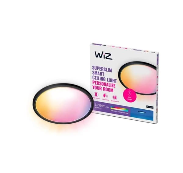 WiZ, Smart WiFi SuperSlim Ceiling 545mm, Sort