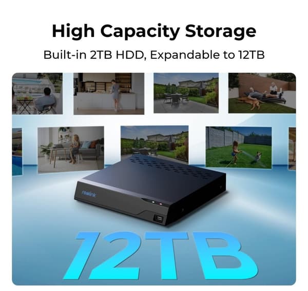 Reolink, Super HD-säkerhetskamerasystem, NVS8-5MB4
