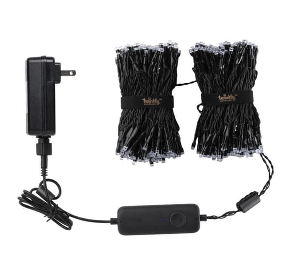 Twinkly, Strings Smart LED Lights 400 RGB (monivärinen), 32m, musta lanka