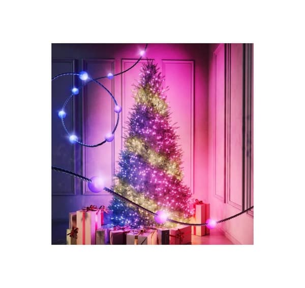 Twinkly, Candies 100 helmenmuotoista RGB-LEDiä, vihreä johto, USB-C