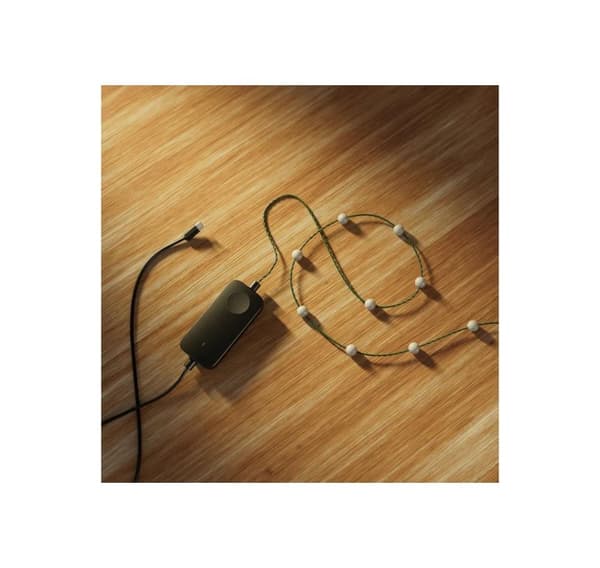Twinkly, Candies 100 helmenmuotoista RGB-LEDiä, vihreä johto, USB-C
