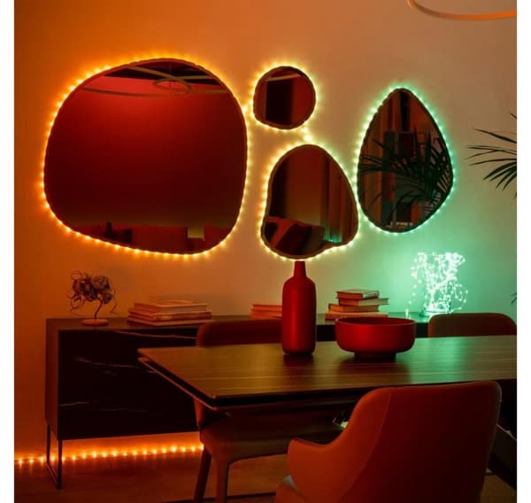 Twinkly, Dots Smart LED 400 RGB, 20m, svart ledning