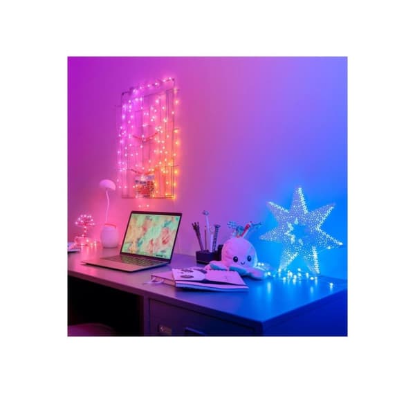 Twinkly, Candies 200 pärlformade RGB-lysdioder, grön tråd, USB-C