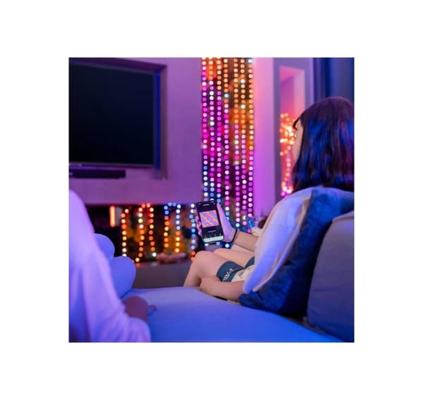 Twinkly, Candies 200 pärlformade RGB-lysdioder, grön tråd, USB-C