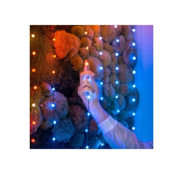 Twinkly, Candies 200 pärlformade RGB-lysdioder, grön tråd, USB-C