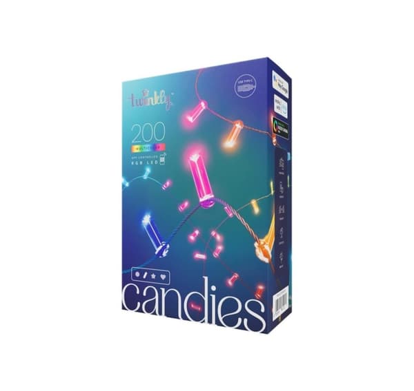 Twinkly, Candies 200 kynttilänmuotoiset RGB-LEDit, USB-C