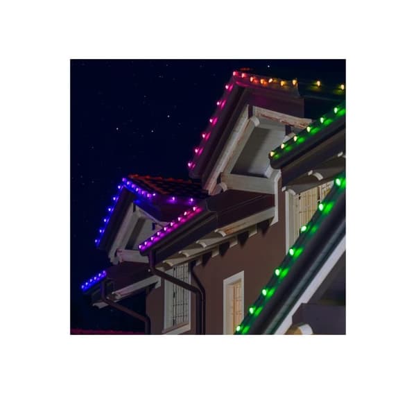 Twinkly, C9 Bulbs Smart LED 40 RGB, 12,2m, Grøn ledning