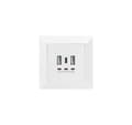 Miniatyrbilde 2 av 5: Digitus, stikkontakt med USB A- og USB-C-porter, innfelt