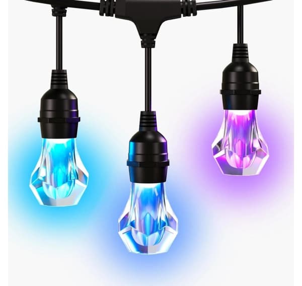 Nanoleaf, Essentials Matter Smart Flerfarget utendørs lysstreng Utvidelse 15m