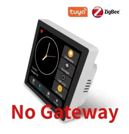 Smart Home Kontrolpanel, 4 Tommer Touchskærm, Zigbee Forbindelse,Kun panel