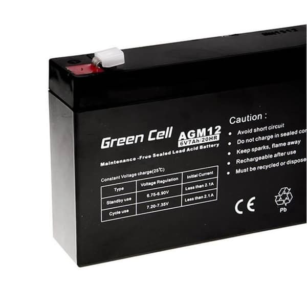 AGM VRLA Green Cell 6V 7Ah Power Battery