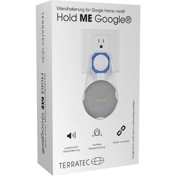 Terratec Hold ME Google Väggfäste Vit Lämplig för (röstassistent): Google Home Mini