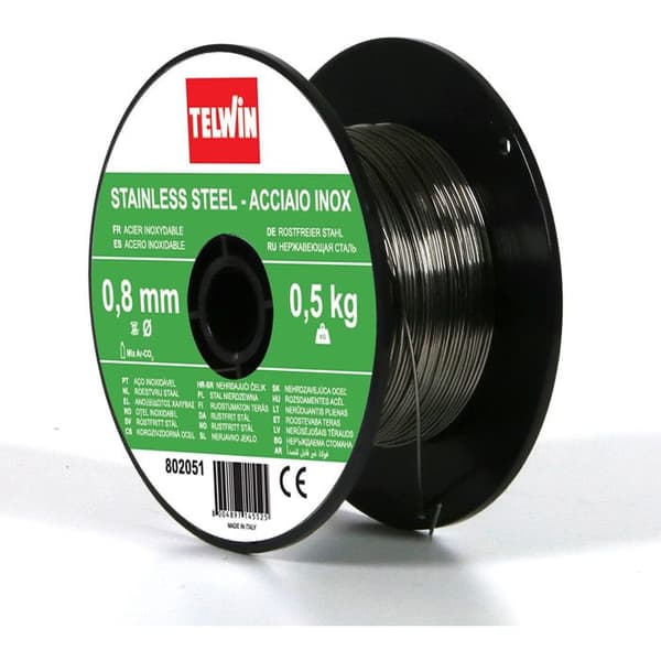 Spole med tråd - Telwin - Inox - 0,8 mm - 500 g - Säljs styckvis
