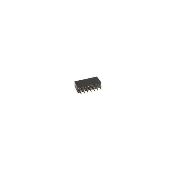 Dubbelradig kvinnlig barrette - 14 stift
