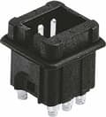 Miniatyrbild 2 av 2: Harting elektrisk utrustning reservdel - 09 70 006 2616 - Stifteinsatz Han® Staf 6 Schrauben 1 St. ()