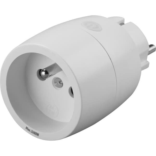 Sæt med 3 mini fjernbetjente stikkontakter + fjernbetjening - GAO - 230 V - Hvid