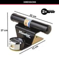 Miniatyrbild 4 av 4: Stöldskydd för lutande garageportar - MASTER LOCK - Säkerhetsstång i stål - 6-polig cylinder